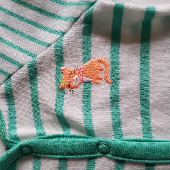 Carter's New Unisex Baby Embroidered Bottom Snap Up Cotton Sleep & Play Pj's 3m - Picture 6 of 9